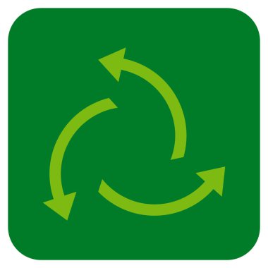 Santrifüj oklar düz kare vektör simgesi