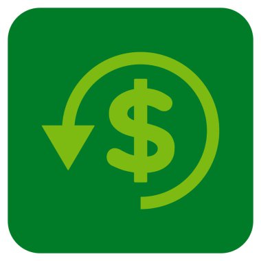 Ters ibraz düz kare vektör simgesi