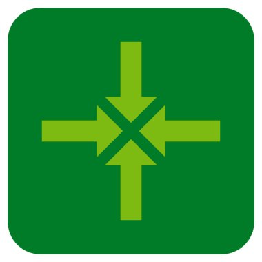 Oklar düz kare vektör simge sıkıştırmak