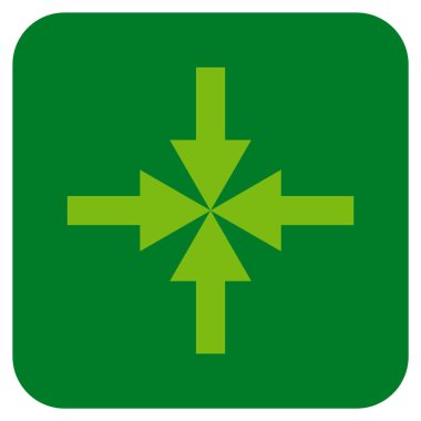 Oklar düz kare vektör simge sıkıştırmak