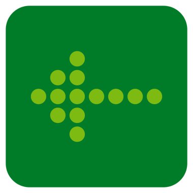 Noktalı Ok düz yaptı vektör simgesi kare