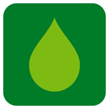 Düz kare vektör simge damla