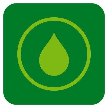 Düz kare vektör simge damla