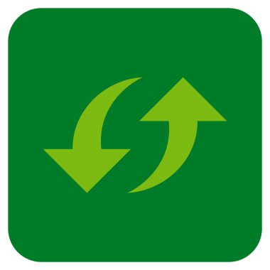 Exchange oklar düz kare vektör simgesi