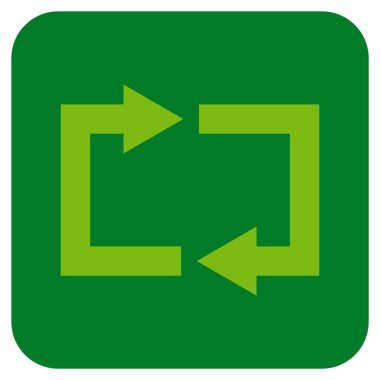 Exchange oklar düz kare vektör simgesi