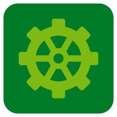 Vites düz kare vektör simgesi