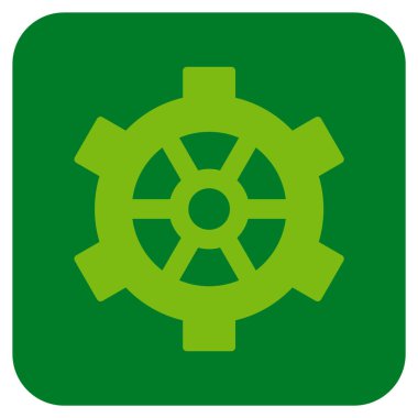 Vites düz kare vektör simgesi