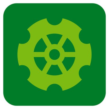 Vites düz kare vektör simgesi