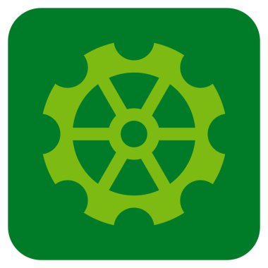 Vites düz kare vektör simgesi