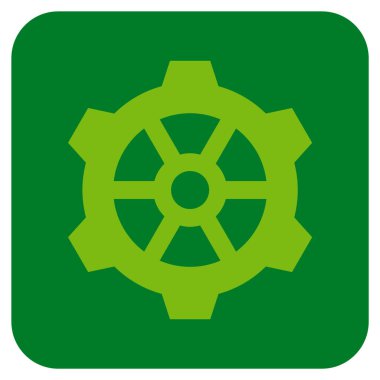 Vites düz kare vektör simgesi