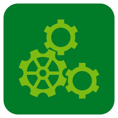 Vites düz kare vektör simgesi