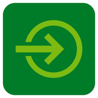 Alma düz kare vektör simgesi