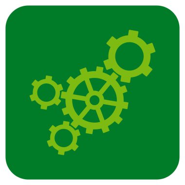 Mekanizması düz kare vektör simgesi