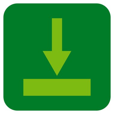 Alt düz kare vektör simgesi hareket