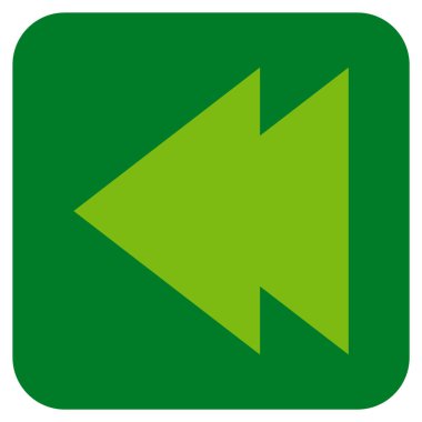 Vektör simge sol düz kare taşı