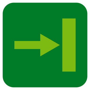 Vektör simgesi doğru düz kare taşı