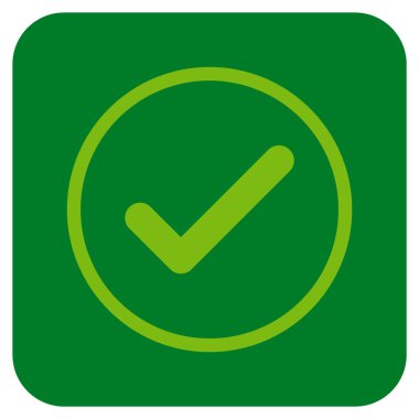 Tamam düz kare vektör simgesi