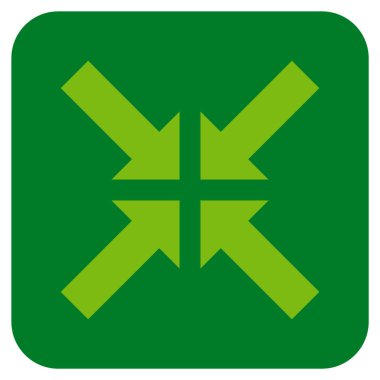 Basınç oklar düz kare vektör simgesi