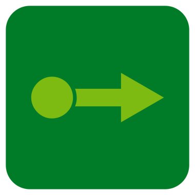 Vektör simge düz kare doğru çekin