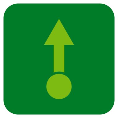 Düz kare vektör simge çekin