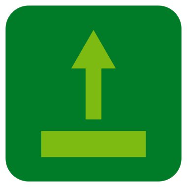 Düz kare vektör simge çekin