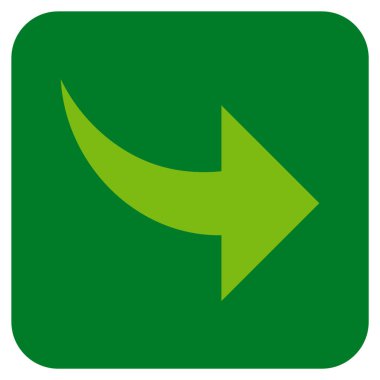 Düz kare vektör simge Yinele