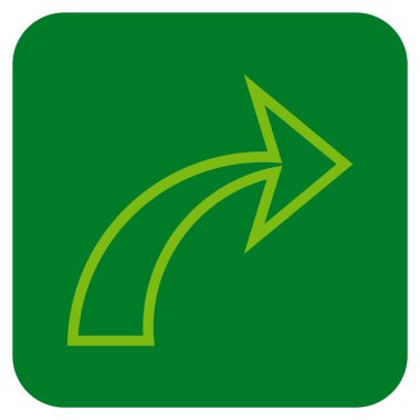 Düz kare vektör simge Yinele