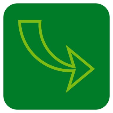 Düz kare vektör simge Yinele