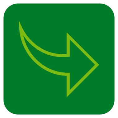 Düz kare vektör simge Yinele