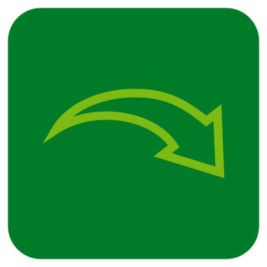 Düz kare vektör simge Yinele