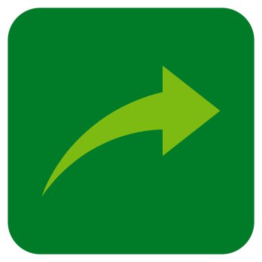 Düz kare vektör simge Yinele