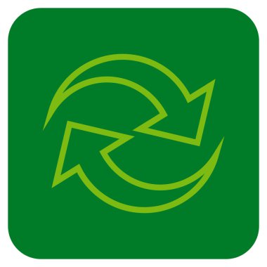 Oklar düz kare vektör simge Yenile