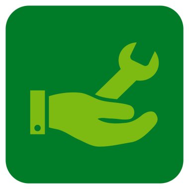 Vektör simge Onarım Servisi düz kare