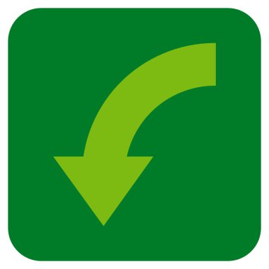 Düz kare vektör simgesi Döndür