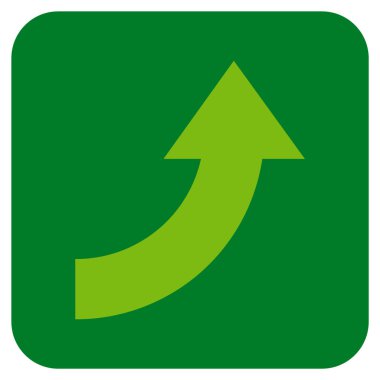 Düz kare vektör simge Döndür