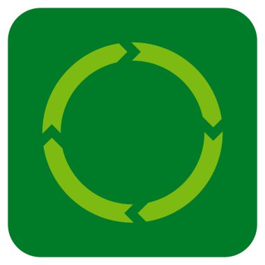 Döndürme düz kare vektör simgesi