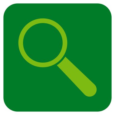 Arama aracı düz kare vektör simgesi