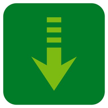 Düz kare vektör simgesi gönder