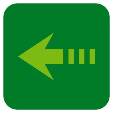 Vektör simge sol düz kare göndermek