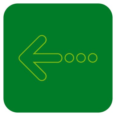 Vektör simge sol düz kare göndermek