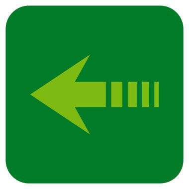 Vektör simge sol düz kare göndermek