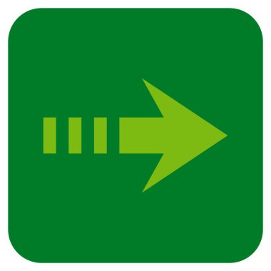 Vektör simgesi doğru düz kare göndermek