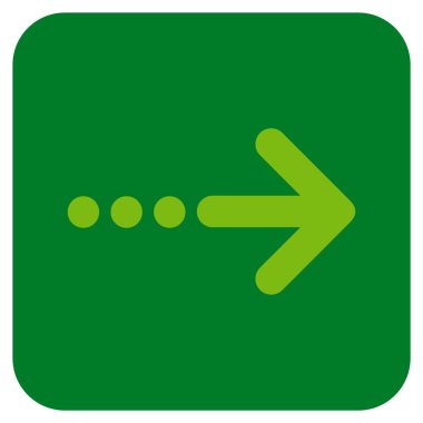 Vektör simgesi doğru düz kare göndermek