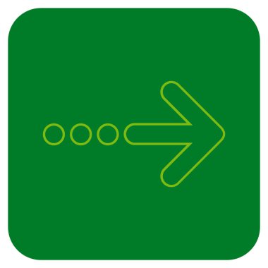 Vektör simgesi doğru düz kare göndermek