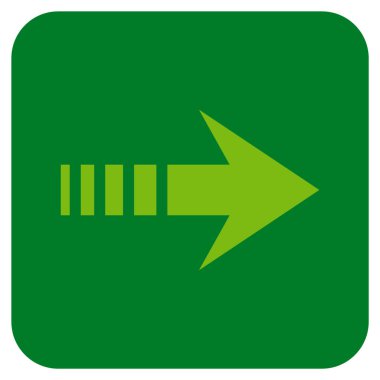 Vektör simgesi doğru düz kare göndermek