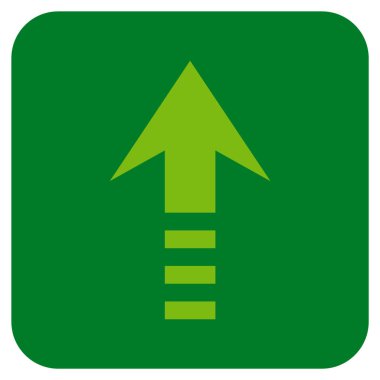 Düz kare vektör simge gönder