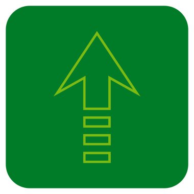 Düz kare vektör simge gönder