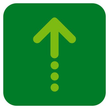 Düz kare vektör simge gönder