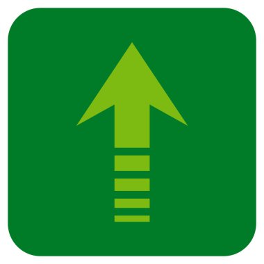 Düz kare vektör simge gönder