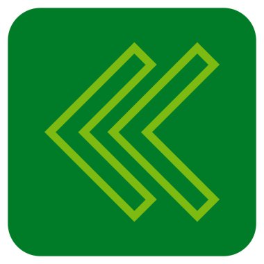 Sol düz kare vektör simge vardiya